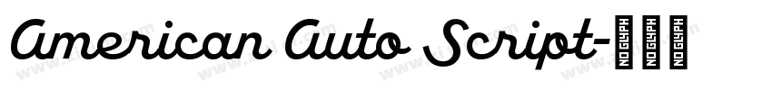 American Auto Script字体转换